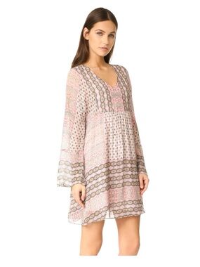 NWT Rebecca Minkoff Women's Pink Redland Long Sleeves Dress $268.00 Size XS 2